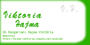 viktoria hajma business card